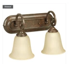 Jeremiah Lighting Craftmade 7114PR2 2-LIGHT Vanity Bronze Inch Cecilia. Fixed Price $29.99.