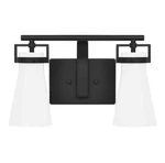 Home Decorators Clermont 14.75 In. 2-LIGHT Matte Black Bathroom Vanity. Fixed Price $19.96.