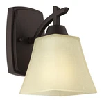 Westinghouse Midori 1 Wall Light, Oil Rubbed Brz/amber Linen - 6307300. Fixed Price $54.99.