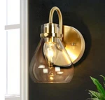 Uolfin Modern Teardrop Bedroom Wall Light(s) 1-LIGHT Brass Sconce Lighting. Fixed Price $42.49.