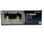 Hampton Bay Manor 15.375 In. Width 2-LIGHT Vanity W/clear Glass Shade. Fixed Price $39.59.