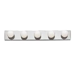 Kichler 625 & Vanity 30" Wide 5-BULB Bathroom Lighting Fixture Brushed Nick. Fixed Price $11.47.