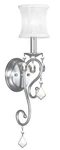 Livex Lighting 6301-91 Newcastle Brushed Nickel Wall Sconce , White. Fixed Price $198.19.