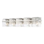 Z-lite Bennington Light Vanity, Brushed Nickel/clear 1938-5V-BN. Fixed Price $586.00.