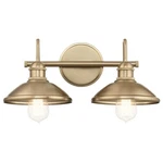 Kichler Clyde 2 Bath Light, Champagne Bronze - 45944CPZ. Fixed Price $209.99.