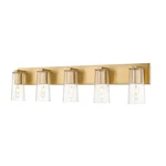 Z-lite Titus Light 40" Vanity, Modern Gold/clear 826-5V-MGLD. Fixed Price $391.00.