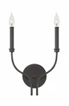 Hinkley Alister Collection Transitional Two Light Wall Sconce, Buckeye Bronze. Fixed Price $105.21.