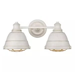 Golden Lighting Bartlett 2-LIGHT French White Bath Vanity 7312-BA2 Fw. Fixed Price $80.00.