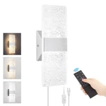 Goodate Plug In Wall Sconces With Adjustable 3000K-6500K Colors & 10%-100% Br.... Fixed Price $42.99.