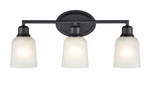 Millennium Lighting 3-LIGHT Vanity Wall Fixture 2803-MB Matte Black Mounted. Fixed Price $45.00.