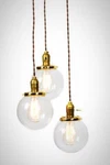Simply Modern 3 Globe Vintage Light Chandelier - Customize. Fixed Price $314.00.