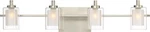 Quoizel KLT8604BNLED Kolt Vanity, 4-LIGHT 18 Total Watts, Brushed Nickel. Fixed Price $200.83.