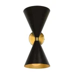 Rennnsan Luke 6.3 In. 2-LIGHT Contemporary Cone Black Wall Sconce. Fixed Price $39.95.