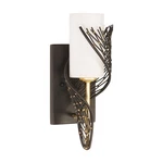 Varaluz 240K01R Flow 13" Tall Wall Sconce - Matte Black / French Gold. Fixed Price $449.00.