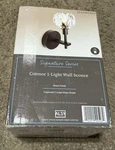 Alsy Connor 4.75 In. 1-LIGHT Black Wall Sconce With Clear Captured Glass Shade. Fixed Price $23.99.