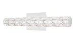Home Decorators Keighley 18-INCH Led Chrome Vanity Light Fixture W/crystal Shade. Fixed Price $24.99.