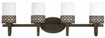 Triarch 35100/4 Orion Vanity Fixture, Bronze, Lights, Opal Glass Shades. Fixed Price $99.00.