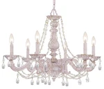 Crystorama 5026-AW-CL-SAQ Sutton 6-LIGHT Swarovski Spectra Crystal Chandelier. Fixed Price $1534.00.