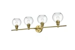 Elegant Lighting LD2322 Collier 4 38"W Vanity - Gold. Fixed Price $240.00.