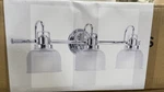 Progress Lighting Archie 3-LIGHT Chrome Bath Vanity Fixture P2992-15 New. Fixed Price $91.99.