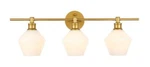 Bathroom Dining Vanity Wall Sconce Light Fixture Frosted Glass Shades 28". Fixed Price $218.06.