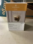Portfolio Gilburne 1 Wall Sconce Lighting Art Etched Glass Antique Brass. Fixed Price $15.99.