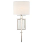 Crystorama Clifton 20" Wall Sconce In Polished Nickel With Optical Glass. Fixed Price $398.00.