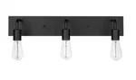 Hampton Bay Northvale 24 In. 3LIGHT Matte Black Industrial Bathroom Vanity. Fixed Price $49.99.