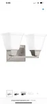 Progress Lighting Clifton Heights Collection 2-LIGHT Brushed Nickel Vanity. Fixed Price $45.00.