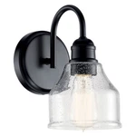 Kichler Avery 9.5" Light Wall Sconce, Black/clear Seeded - 45971BK. Fixed Price $71.97.