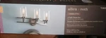 Allen+roth Charlotte 3-LIGHT Raw Iron Finish 22"VANITY Bar-clear GLASS-#JTL1313A. Fixed Price $70.00.