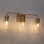 Zevni 24.5 In. Modern Dark Gold Bathroom Vanity Light, Farmhouse 3-LIGHT. Fixed Price $159.00.