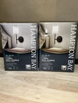 2 Pk New Hampton Bay Ridgeway 1-LIGHT Wall Sconce, Matt Black W/ Shade. Fixed Price $9.99.