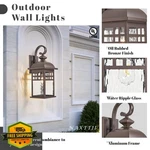 Naxttii 22" Orb Outdoor Wall Light Porch Water Ripple Glass. Fixed Price $173.99.