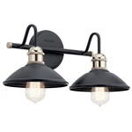 Clyde 2-LIGHT 17" Bathroom Vanity In Black. Fixed Price $184.99.