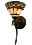 Meyda Tiffany 125109 Ilona Light 9"W Hand-crafted Wall Sconce Multicolor. Fixed Price $312.65.