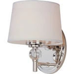 Maxim Lighting Rondo 1-LIGHT Wall Sconce Polished Nickel 12761WTPN. Fixed Price $91.80.
