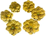 Italian Tole Yellow Flower Napkin Rings Set Italy Hollywood Regency 1960S. Fixed Price $28.99.