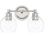 Capital Mid-century Vanity, 2-LIGHT 200 Total Watts, Polished Nickel. Fixed Price $125.79.