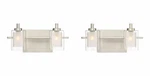Quoizel KLT8602BNLED Two Light Bath Vanity Fixture, Brushed Nickel - Pack. Fixed Price $403.71.
