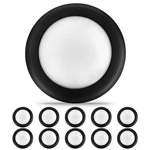 Ecoeler 6 Inch Led Low Profile Surface Mount Disk Light, Aluminum Black Trim,.... Fixed Price $95.69.
