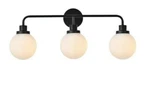 Wall Sconce Frosted Glass Shades Bathroom Dining Black Vanity Light Fixture. Fixed Price $213.60.
