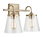 Capital 139122AD-496 Vanity, 2-LIGHT 200 Total Watts, Aged Brass. Fixed Price $123.69.