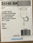 Kichler Lighting 55140BK Ali 5.25 Inch Black Wall Sconce. Fixed Price $36.99.
