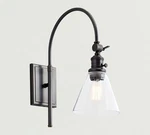 Pottery Barn Classic Arc Sconce Bronze Open Box Shade Not Included. Fixed Price $88.00.