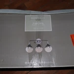 Monteaux Lighting 3-LIGHT Bathroom Vanity Fixture With Opal Glass Shades. Fixed Price $33.72.