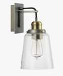 Capital Lighting 3711GA-135 Signature Wall Sconce Graphite Aged Brass Open Box. Fixed Price $40.00.