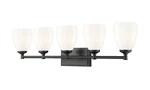 Z-lite 7004-5V Oren Light 38"W Vanity Black. Fixed Price $275.40.