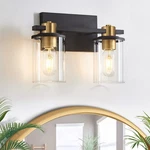 Stambord 2 Bathroom Vanity Light, Black And Gold Fixture.... Fixed Price $66.75.