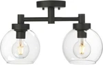 Pathson Glass Ceiling Fixtures, 2 Lights Globe Round Lighting Lamp. Fixed Price $15.55.